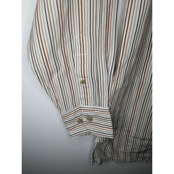 Men's Tommy Bahama Striped Long Sleeve Button Down Shirt, Size Large - Picture 3 of 6